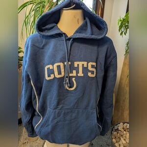 NFL Indianapolis Colts Emb Cotton Polyester Hoodie Sz L